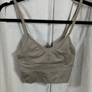 All in Motion Tan Sports Bra with Adjustable Straps